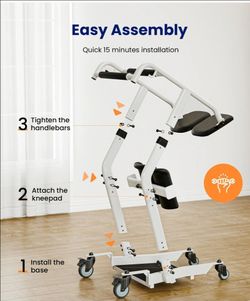 Elevador de sentarse a pararse con ruedas