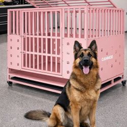 Brand New Heavy Duty Extra Large Dog Crate Pink For 140