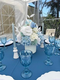 Goblets And Charger Plates 