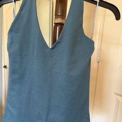 EUC XS Blue Women's Halter Top- only worn a couple of times