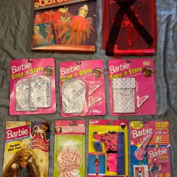 Vintage Bundle Of 8 Barbie Clothing accessories 