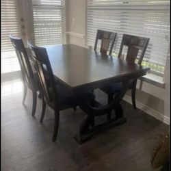 🍽️ Large Espresso Dining Table – Seats 10! $250