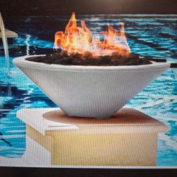 Fire bowl and  fountain