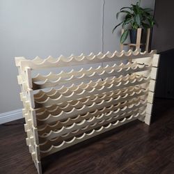 Pair of NEW Wooden Wine Racks - Holds Multiple Bottles
