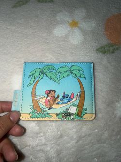 Disney Lilo & Stitch Hammock Card Holder Wallet Small