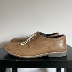 Steve Madden Tan Leather Harpoon 217 Oxford Dress Shoes 