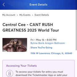 Central Cee Ticket 