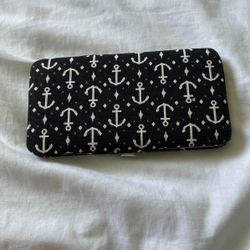 Black And White Anchor Clutch Wallet - Never Used-