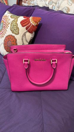 Michael Kors Pink Saffiano Leather Satchel