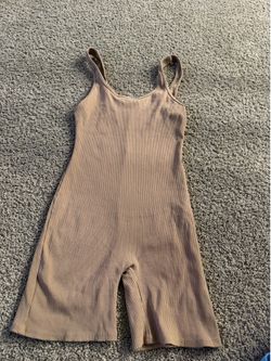 Tan body suit