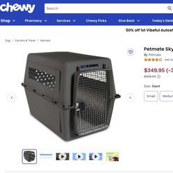 GIANT SkyKennel crate, BRAND NEW Dog Crate, Airline Approved 