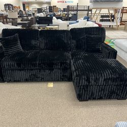 2 Piece Sectional With Storage Chaise + USB Port