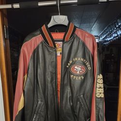 Leather jacket 49ers