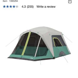 CORE 6 Person Tent With Shade Room Brand New 