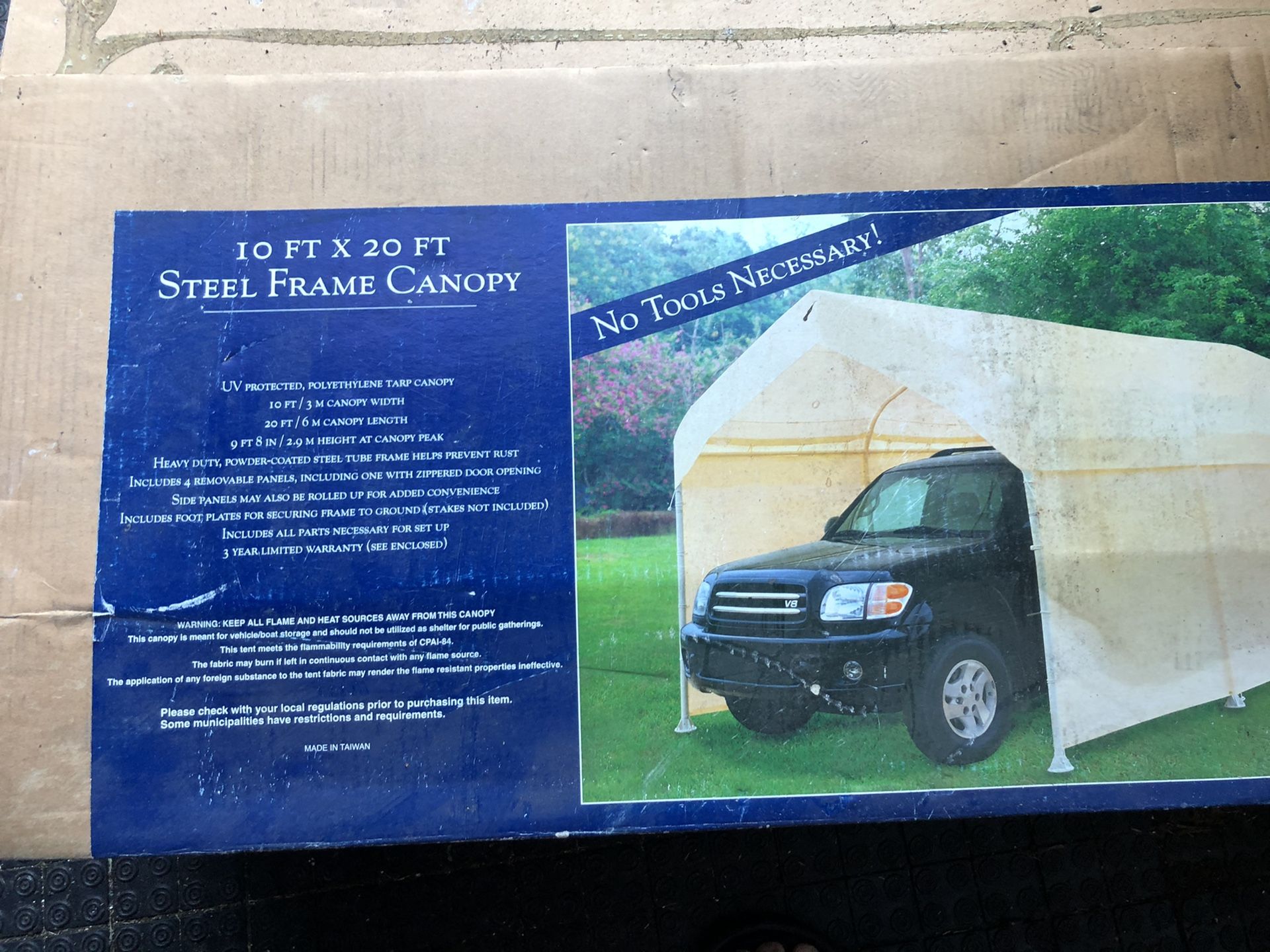 Costco 10x20 steel frame canopy/car port for Sale in Delray Beach, FL