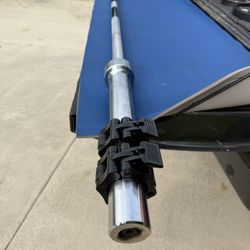 7’ Olympic Barbell With Quick Locking Collars