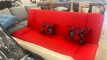 Red futon