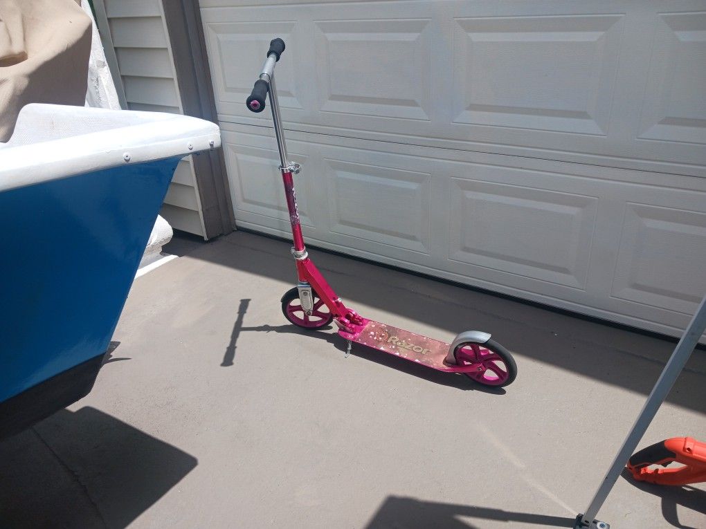 Collapsible Razor Scooter With Kickstand, 8-in Wheels