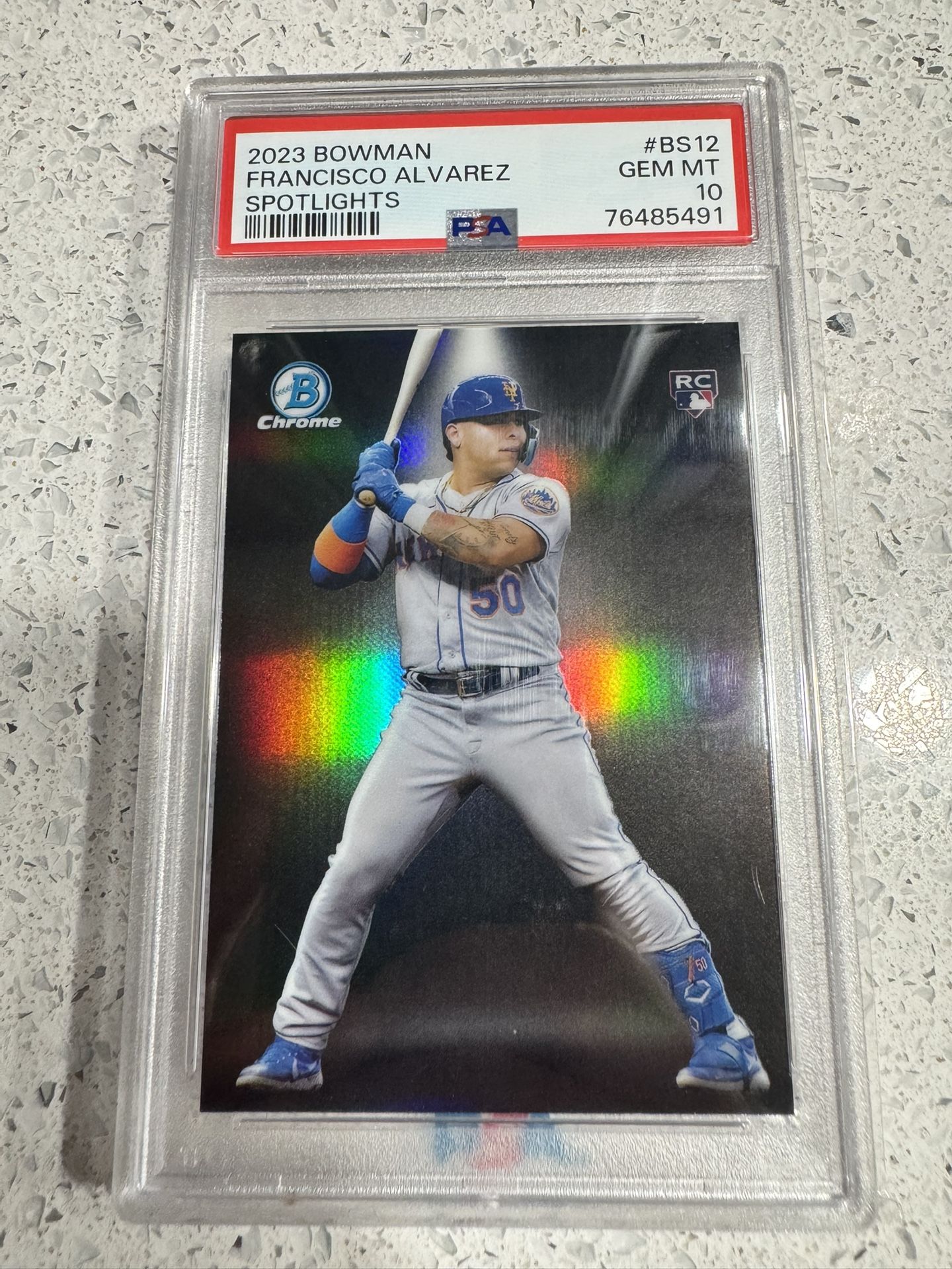 2023 Bowman Chrome Spotlight Francisco Álvarez Rookie – PSA 10 GEM MINT