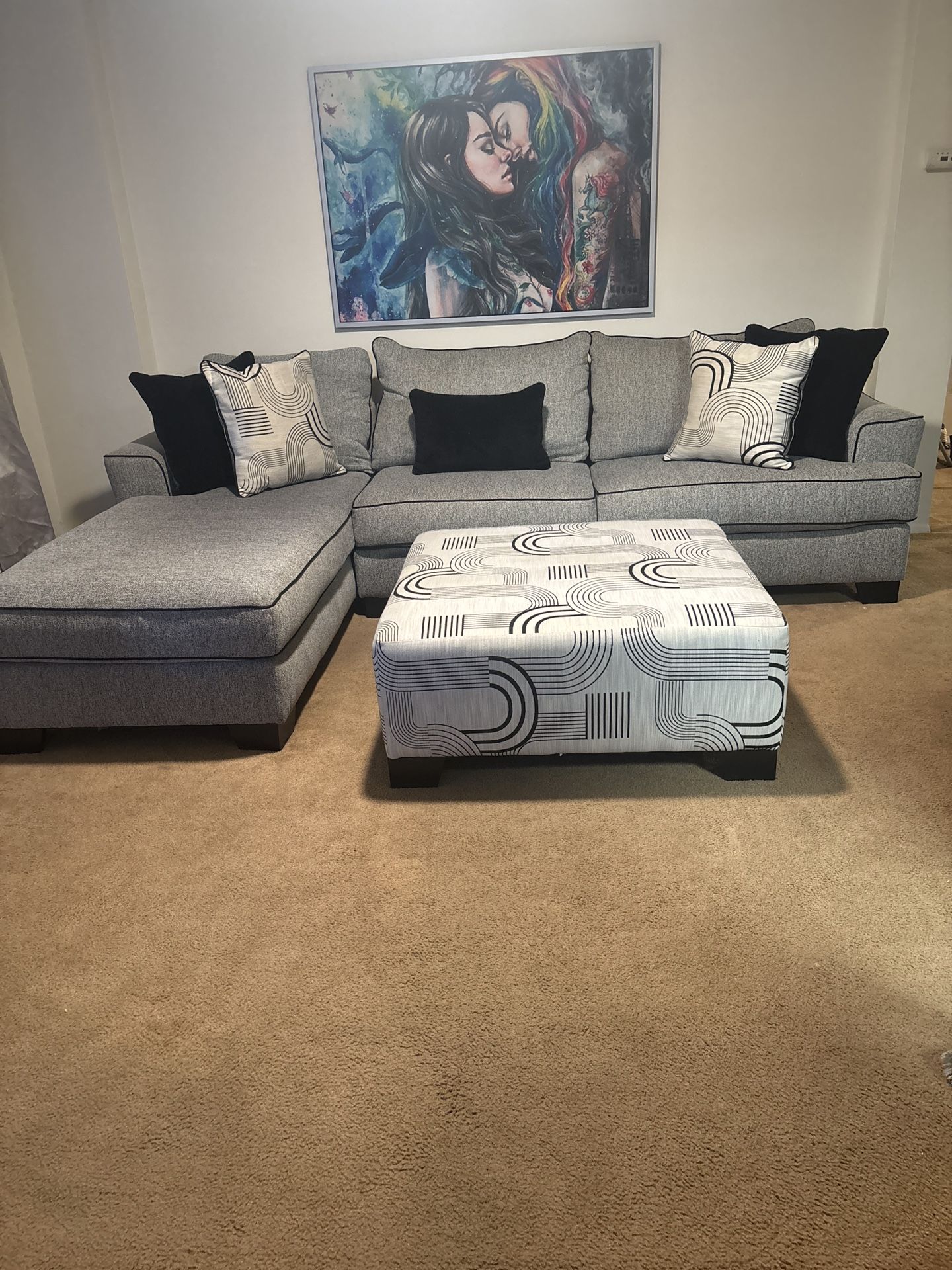 3 Pieces Good Condition Modern Couches