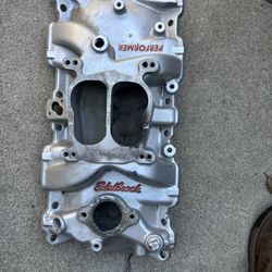 Edlebrock Dual Plane Intake Manifold Chevy 350 