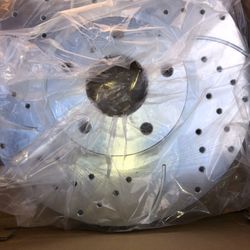 Drilled and slotted rotors fits Infiniti