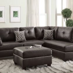 Sectional Sofa + Ottoman