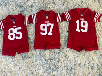 San Francisco 49ers Baby Jersey Rompers