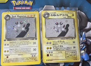 1st Edition Dark Magneton Holo Rare Pokemon Team Rocket 11/82 WotC Vintage