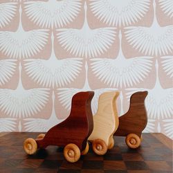 Wooden Montessori Seal Toy | Natural Hardwood