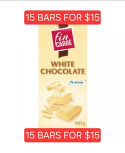 15 Large white chocolate bars only $15