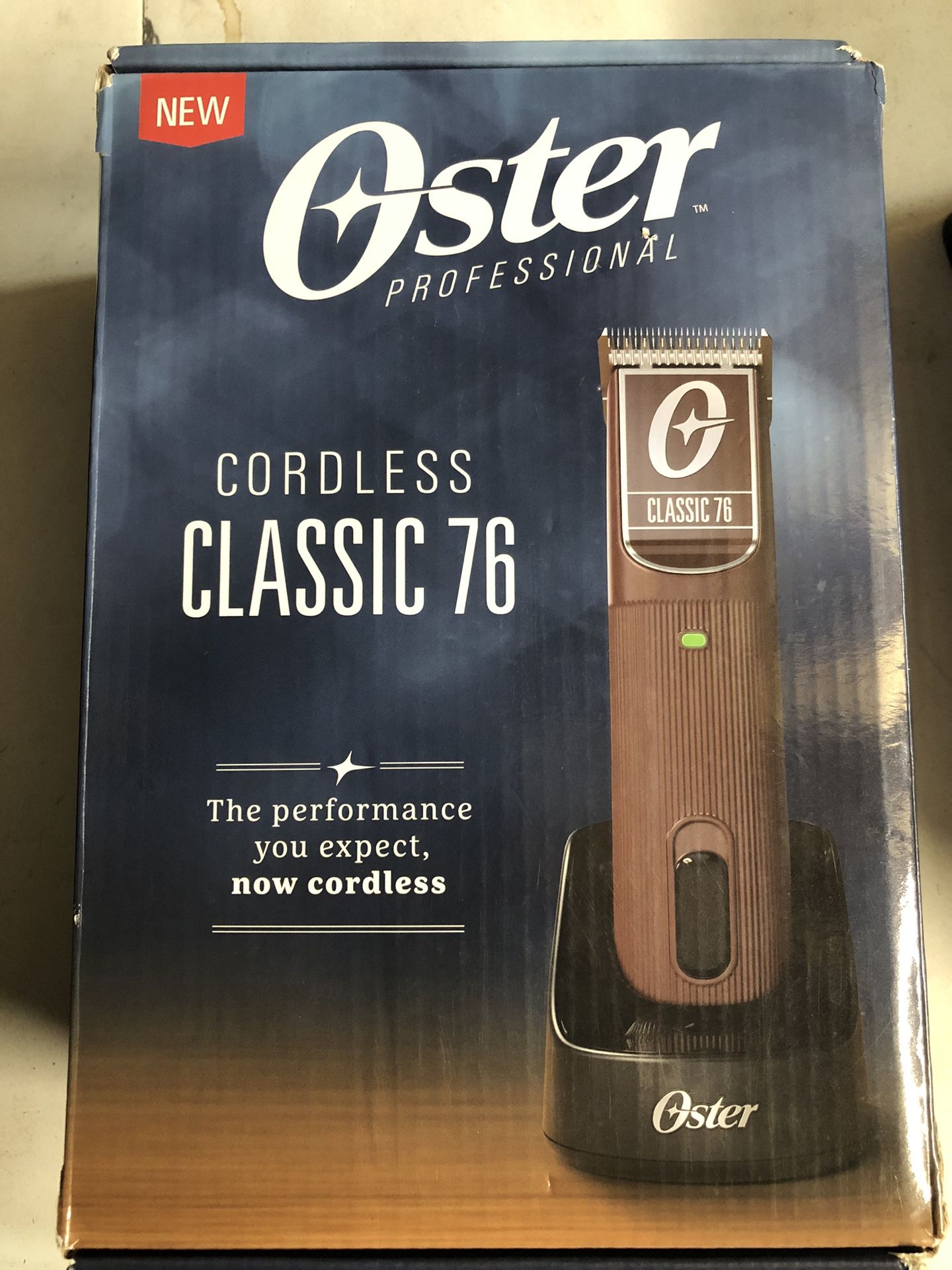 Oster Professional Cordless Hair Clippers, Classic 76 for Barbers and Hair Cutting with Detachable Blade, Burgundy