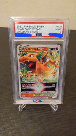 Charizard Vstar Brilliant Stars PSA 9
