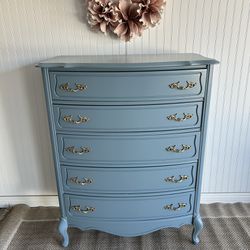 Beautiful Refinished Chest Of Drawers/Tall Dresser