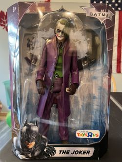 Make An Offer…. 2008 Toys R Us Exclusive The Dark Knight JOKER from BATMAN Figure Mattel in box.