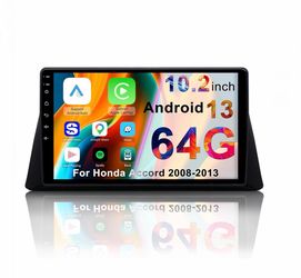 Car Stereo Radio Honda Accord 2008 2009 2010 2011 2012, Wireless CarPlay Android Auto, 10.2” Touch Screen Head Units, Backup Camera