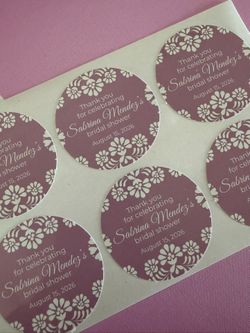 Bridal Shower Thank You Stickers