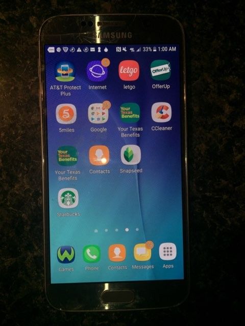 64GB Samsung Galaxy S6 With Wireless Charging Pad