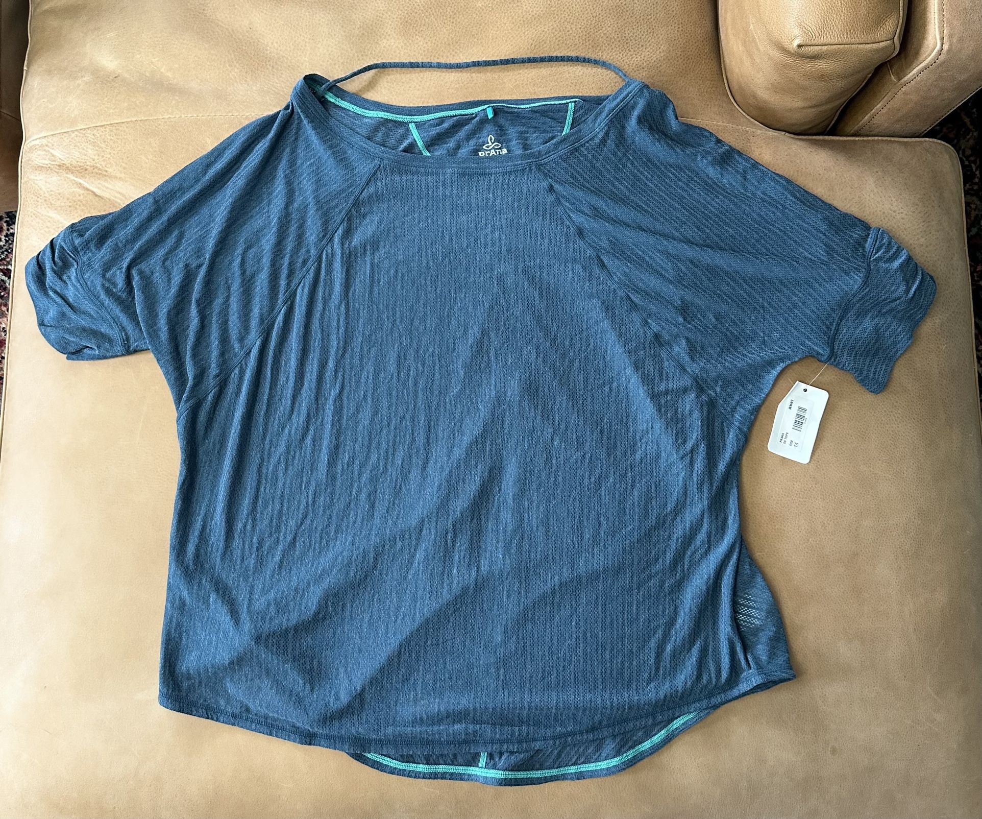 PrAna Helani Top Petrol Blue Women’s Size 1X