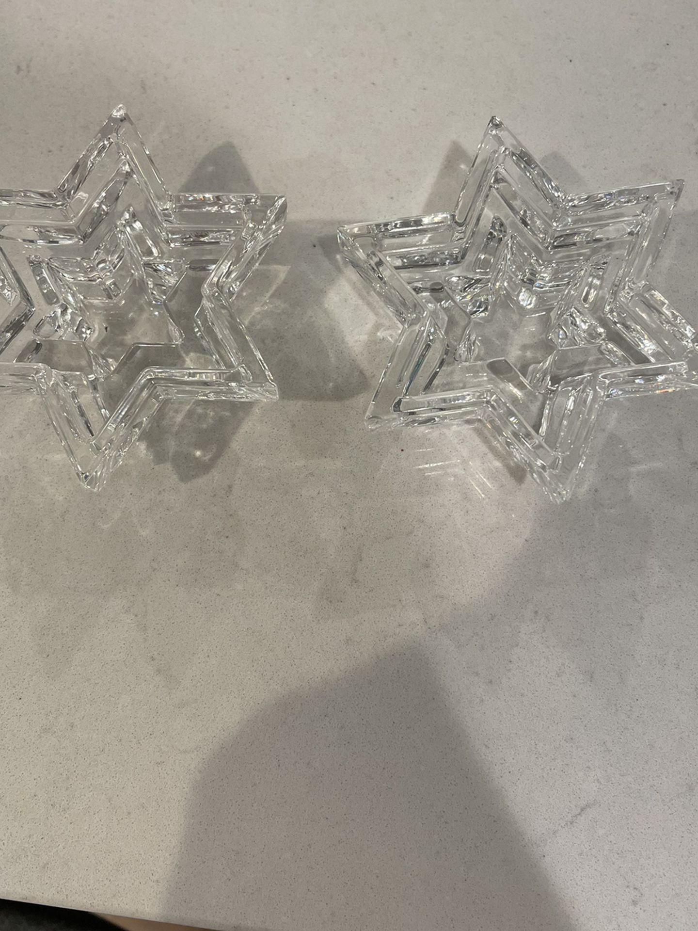 Crystal Star Candle Holders
