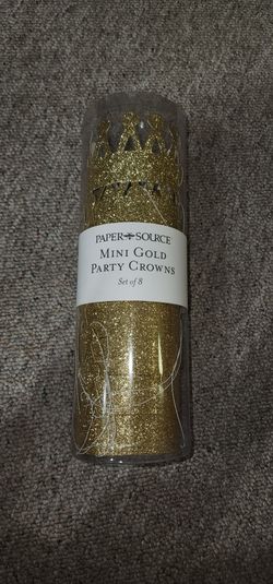 Mini Gold Party Crowns