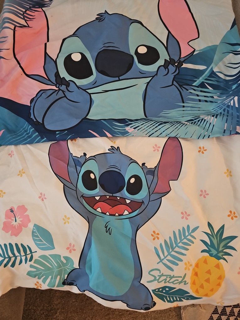 Stitch Pillow Cases, Queen Sheets, Disney