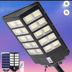 Solar Street Lights Outdoor, Motion Sensor Security Flood Light Waterproof, Remote Control,