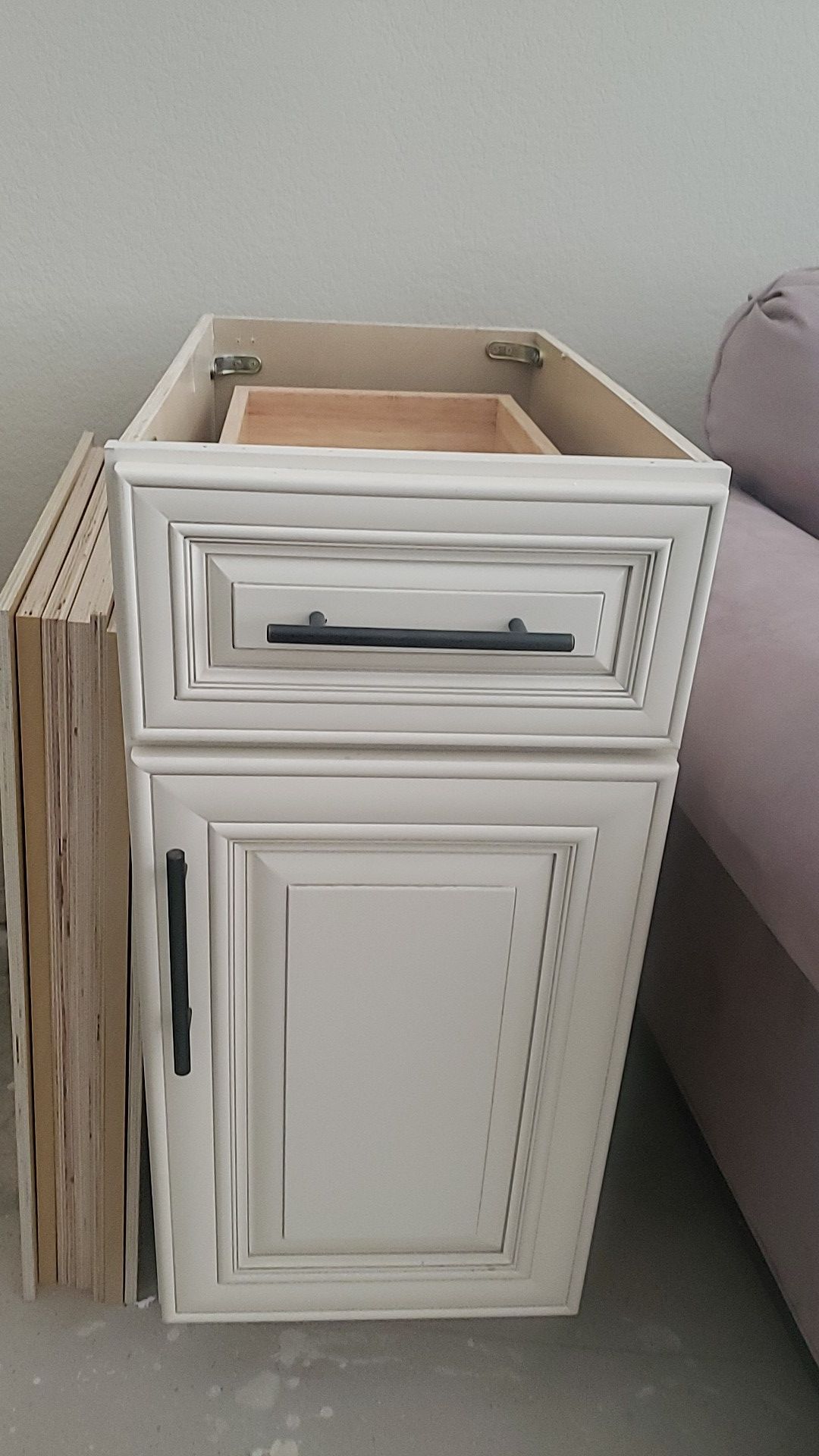 Antique white base bottom cabinet