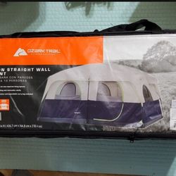 Ozark Trail 10-Person Straight Wall Cabin Tent Brand New 