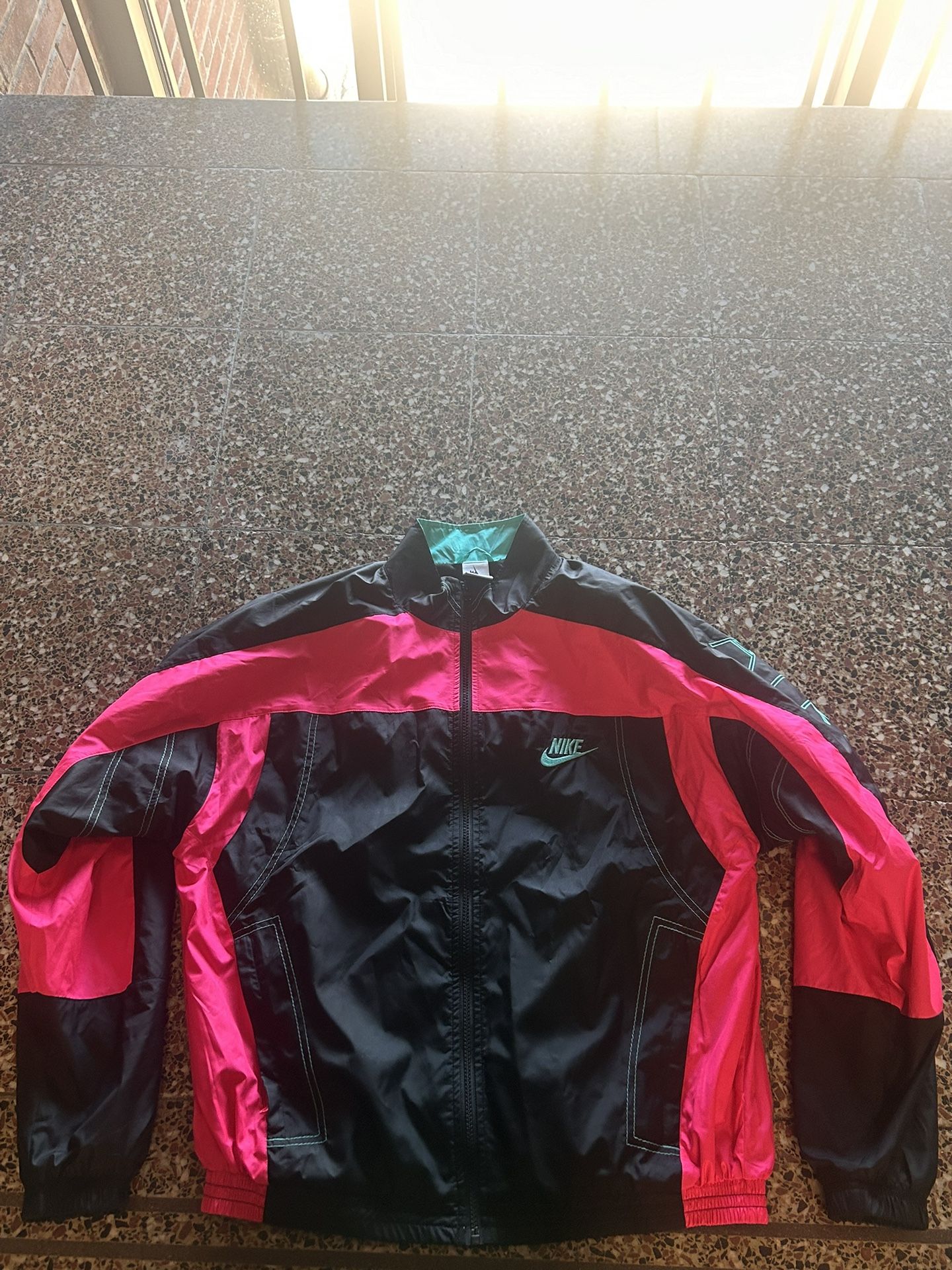 Black Pink & Turquoise Nike “South Beach” Air Max Windbreaker Jacket