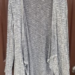 Gray Cardigan Sweater S.
