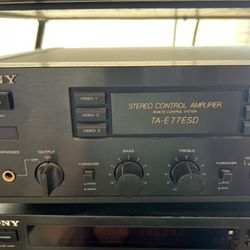 Sony based complete Hi-Fidelity stereo system with NAD class AB amps and Dahlquist DQ-10 DQ-1A speakers. 