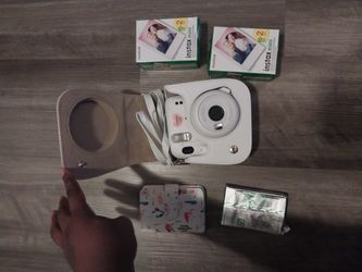 Fujifilm Camera With Booklet, Case, And Film