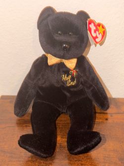 Ty Beanie Baby - THE END Black Bear 1999 MWMT